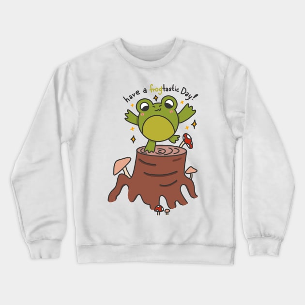 Cute frogtastic frog day design Crewneck Sweatshirt by grafitytees